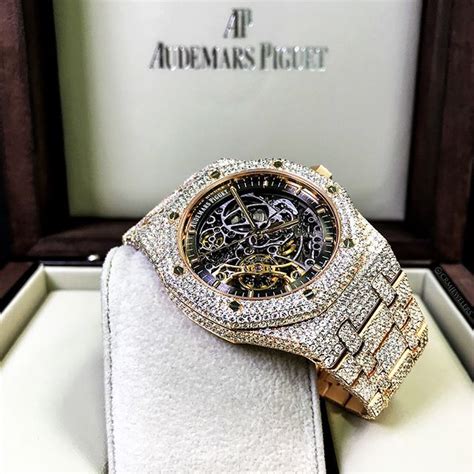 ap iced out watch replica|ap skeleton bust down.